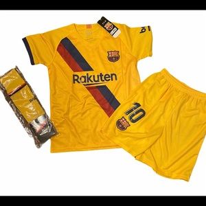 Youth Messi Rakuten Soccer Jersey, Shorts, & Socks
